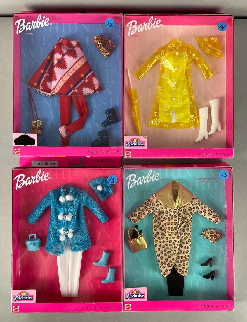 Group of Mattel Barbie Fashion Avenue Clothing: New in original packaging