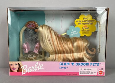 Mattel Barbie Lacey Glam n Groom Pets Set