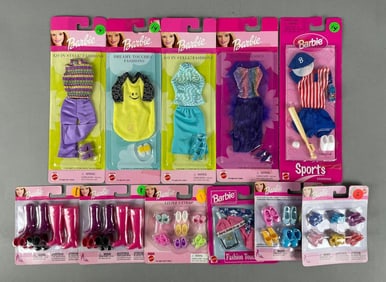 Group of Mattel Barbie Doll Clothes and Accessories