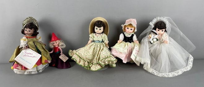 Group of Madame Alexander Miniature Showcase Dolls