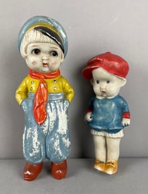 Group of 2 Vintage Japanese Bisque Dolls