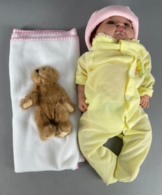 Reborn Redhead Baby Doll with Bear