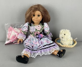 American Girl Doll with Dog and Accessories