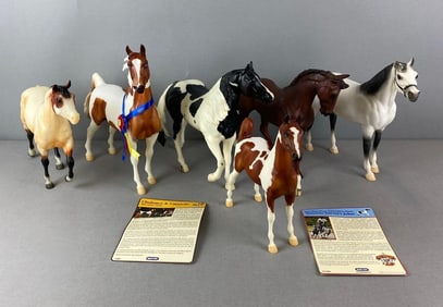 Group of 7 Breyer Horse Toys