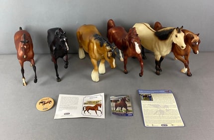 Group of 6 Breyer Horse Toys and More