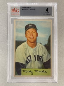 1954 Bowman Mickey Mantle #65 BVG 4