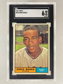1961 Topps Ernie Banks #350 SGC 6