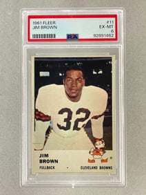 1961 Fleer Jim Brown #11 PSA 6