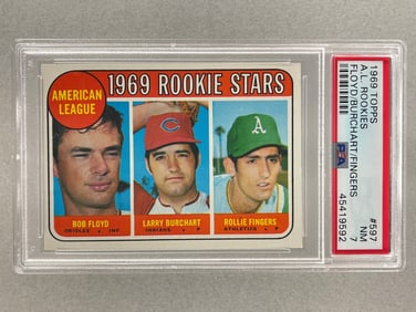 1969 Topps A.L. Rookie Rollie Fingers #597 PSA 7