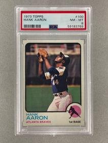 1973 Topps Hank Aaron #100 PSA 8