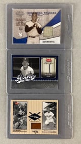 3 - Jersey/Glove Cards Maris, Ford, and Berra/Campanella