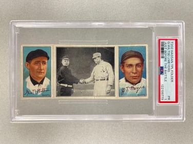 T202 Hassan Triple Fold G. Wiltse/ J. Meyers PSA 1 Just Before The Battle