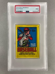 1979 O-Pee-Chee Baseball Wax Pack PSA 9