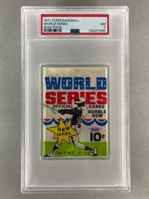 1971Fleer Baseball World Series Wax Pack PSA 7