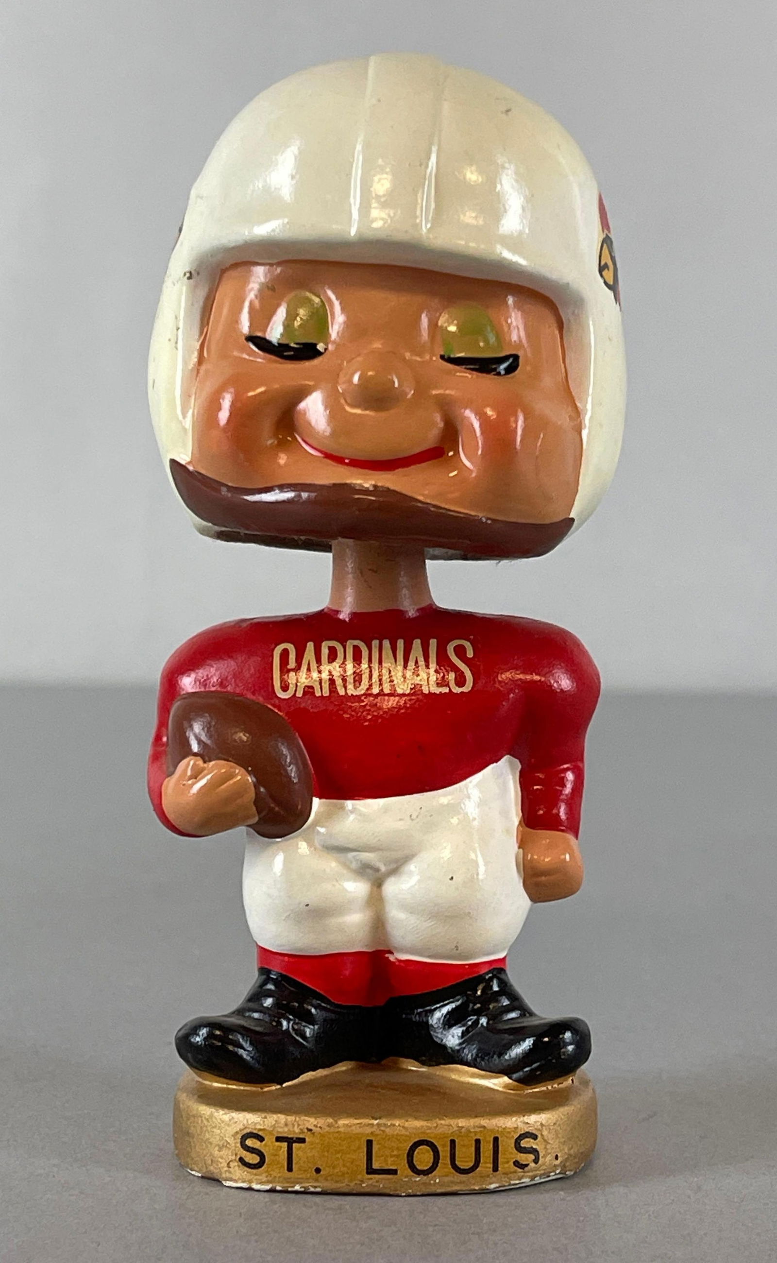 1960s St. Louis Cardinals Football Kissing Bobblehead Nodder (1 of 6)