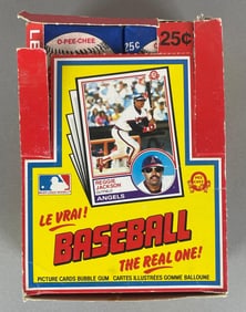 1983 O-Pee-Chee Baseball Unopened Wax Box