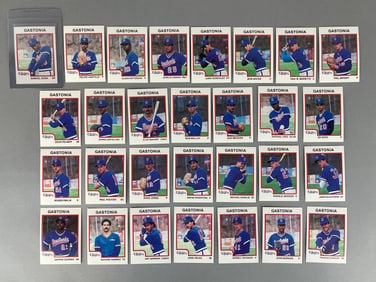 1987 Pro Cards Gastonia Rangers Team Set - Sammy Sosa, Juan Gonzalez, and Dean Palmer 1st Cards