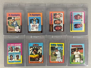 8 - 1975 Topps Mini Baseball HOF High Number Cards