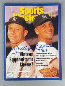 Mickey Mantle Signed Sports Illustrated with 1961 Inscription and JSA COA Auto Grade 10