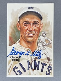 Rare George Kell Signed Perez Steele Postcard with JSA COA 1000/10000