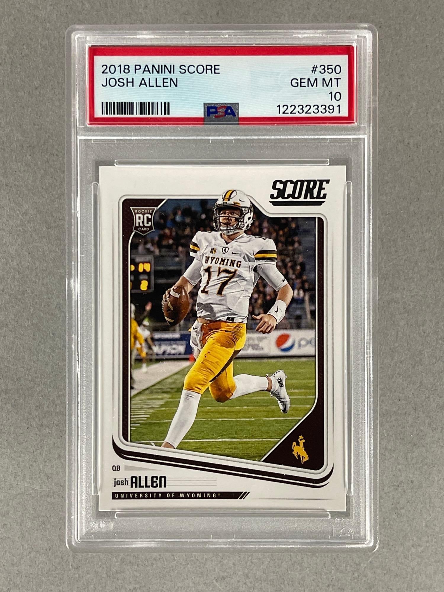 2018 Panini Score Josh Allen #350 PSA 10 Rookie: 2018 Panini Score Josh Allen #350 PSA 10