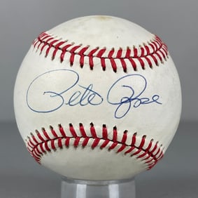 Pete Rose Signed Official NL MLB Rawlings Baseball
