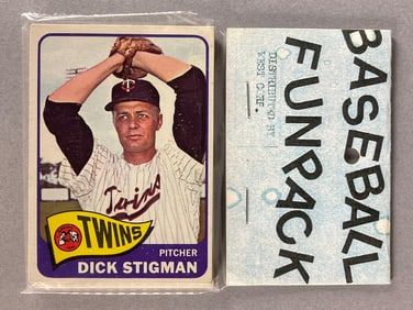 1965 Topps Baseball West Corps Cello Fun Pack with Al Downing on Back