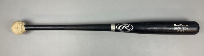 Late 1990s - 2000s Game Used Sammy Sosa Rawlings Adirondack Bat, Uncracked with LOA
