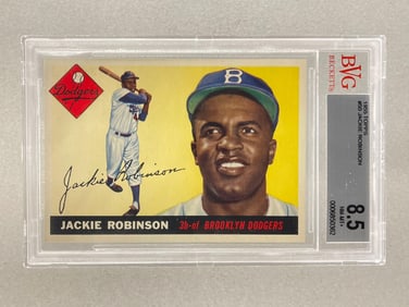 1955 Topps Jackie Robinson #50 BVG 8.5
