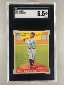 1933 Goudey Babe Ruth #144 SGC 5.5