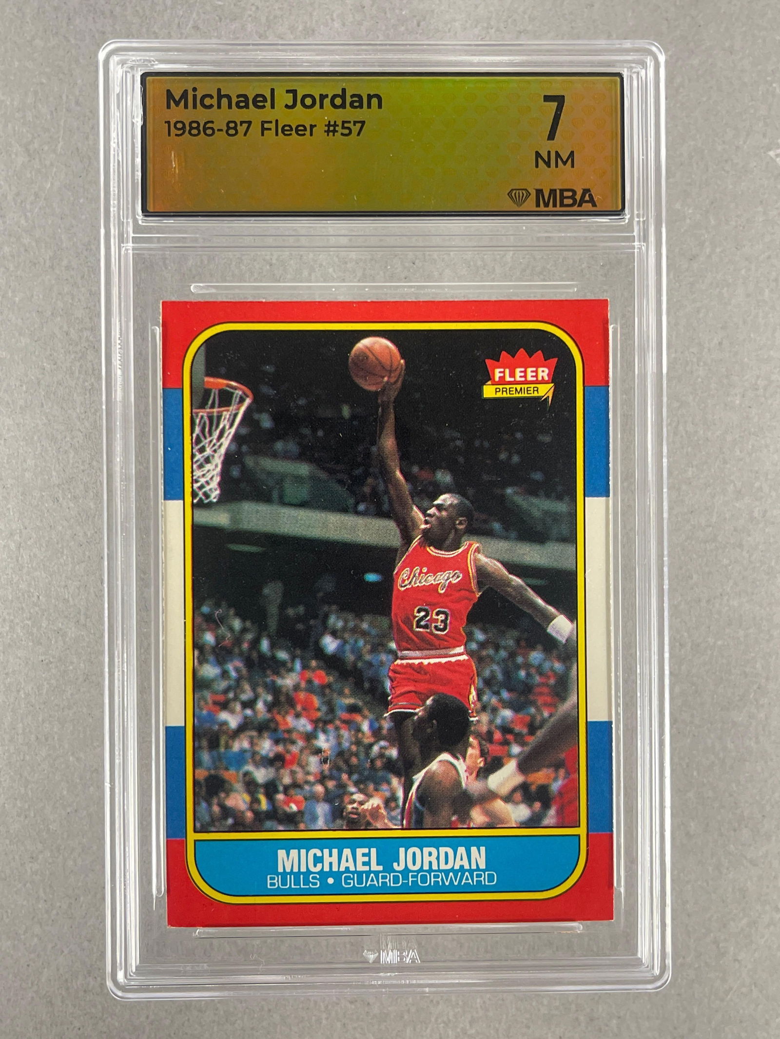 1986 - 87 Fleer Michael Jordan #57 MBA 7 Rookie (1 of 2)