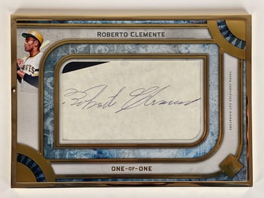 2022 Topps Transcendent Oversized Cut Signature Roberto Clemente #OCS-RCL, 1/1