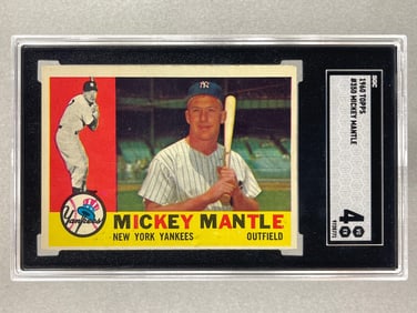 1960 Topps Mickey Mantle #350 SGC 4