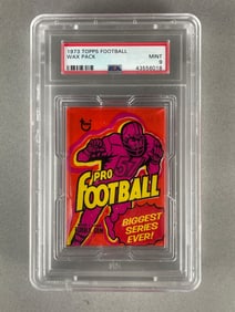1973 Topps Football Wax Pack PSA 9