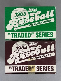 1983 and 84 Topps Traded Complete Sets