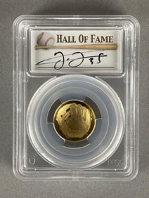 PCGS Graded 2014-W Baseball HOF Signed Frank Thomas Gold $5 Coin PR70DCAM