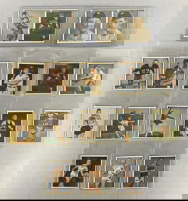 13 - 1951 Berk Ross Cards + 2 Uncut Berk Ross Doubles