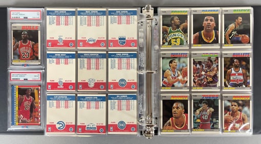 1987 Fleer Basketball Complete High-Grade Set with PSA 7 and 8 Jordans