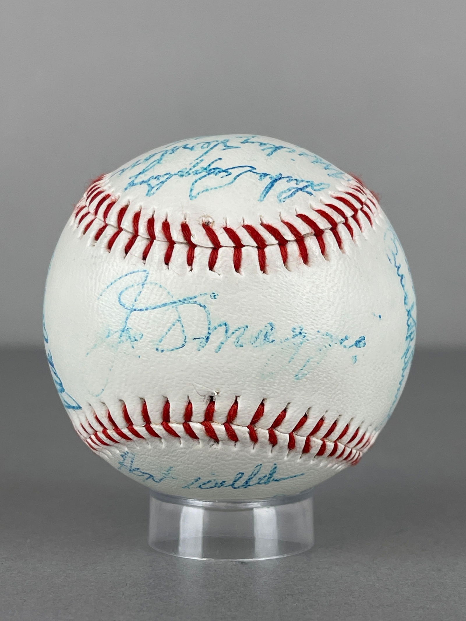 Joe DiMaggio Multi-Signed Baseball of HOFs and Legends, 16 Autos with JSA LOA (1 of 8)