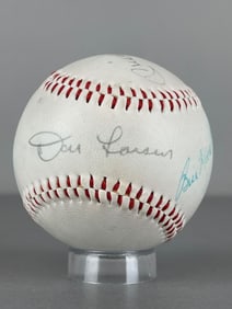 New York Yankees Legends Multi-Signed Baseball with Mickey Mantle and Roger Maris, 5 - Autos with