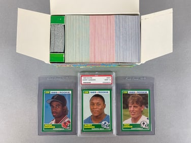 1989 Score Football Complete High Graded Set with PSA 9 Barry Sanders