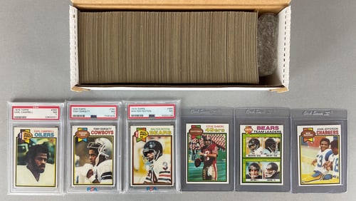1979 Topps Football Complete High-Grade Set with 3 PSAs
