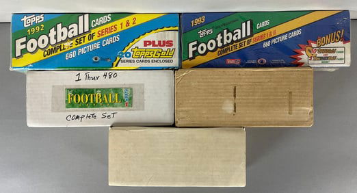 5 - 1992 - 94 Topps, Fleer, and Score Football Sets