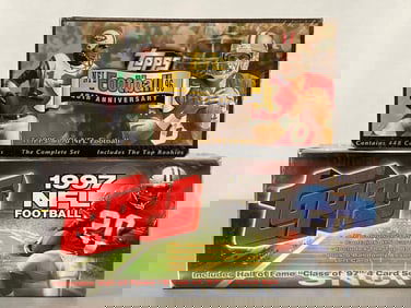 1996 and 97 Topps Football Complete Factory Sealed Sets