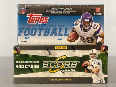 2010 Topps and Score Football Complete Factory Sealed Sets