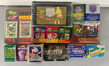 15 - 1990s Football Sets with Emmitt Smith and Brett Farve Rookies