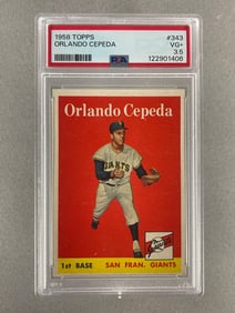 1958 Topps Orlando Cepeda #343 PSA 3.5 Rookie
