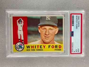 1960 Topps Whitey Ford #35 PSA 5