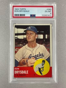 1963 Topps Don Drysdale #360 PSA 6