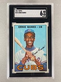 1967 Topps Ernie Banks #215 SGC 6